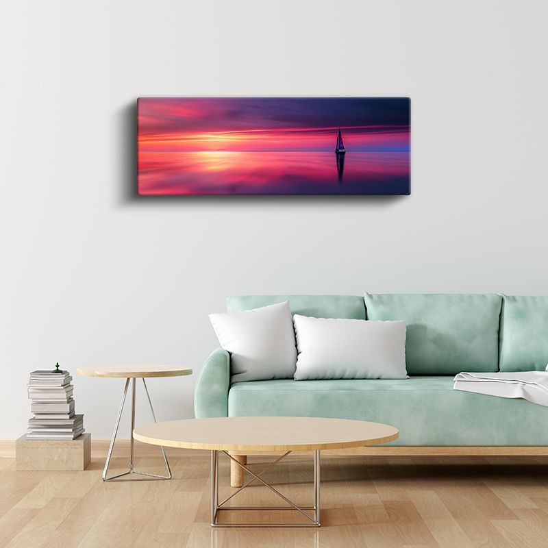 Alev Denizi - Muhteşem Gün Batımı Manzarası Kanvas Tablo