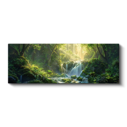 Gizli Cennet - Büyüleyici Orman Şelalesi Kanvas Tablo