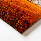 Yatay Kanvas Tablo Güneş Işığı ve Sonbahar Tepesi Manzara Tablosu Ev Ofis Duvar Dekoru