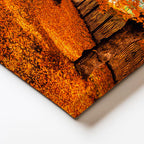 Yatay Kanvas Tablo Dökülen Yapraklar ve Park Yolu Manzara Tablosu Ev Ofis Duvar Dekoru