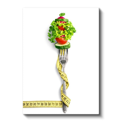 Diyetisyen - Sağlıklı Beslenme ve Kilo Kontrolü Kanvas Tablo