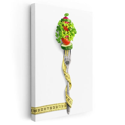 Diyetisyen - Sağlıklı Beslenme ve Kilo Kontrolü Kanvas Tablo