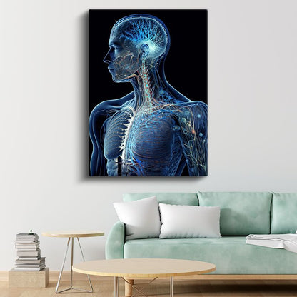 Nörolog - İnsan Sinir Sistemi ve Anatomi Kanvas Tablo