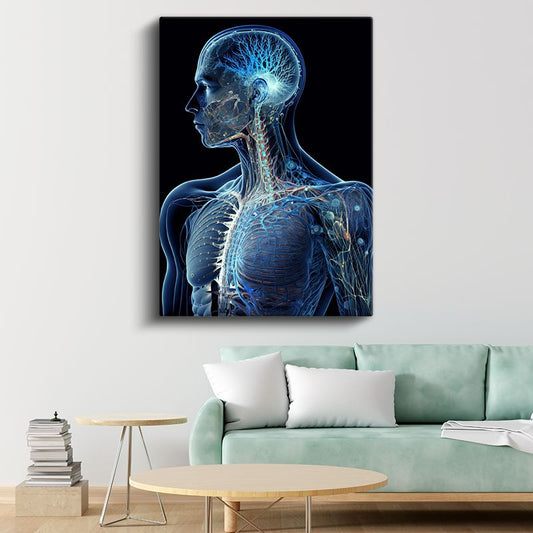 Nörolog - İnsan Sinir Sistemi ve Anatomi Kanvas Tablo