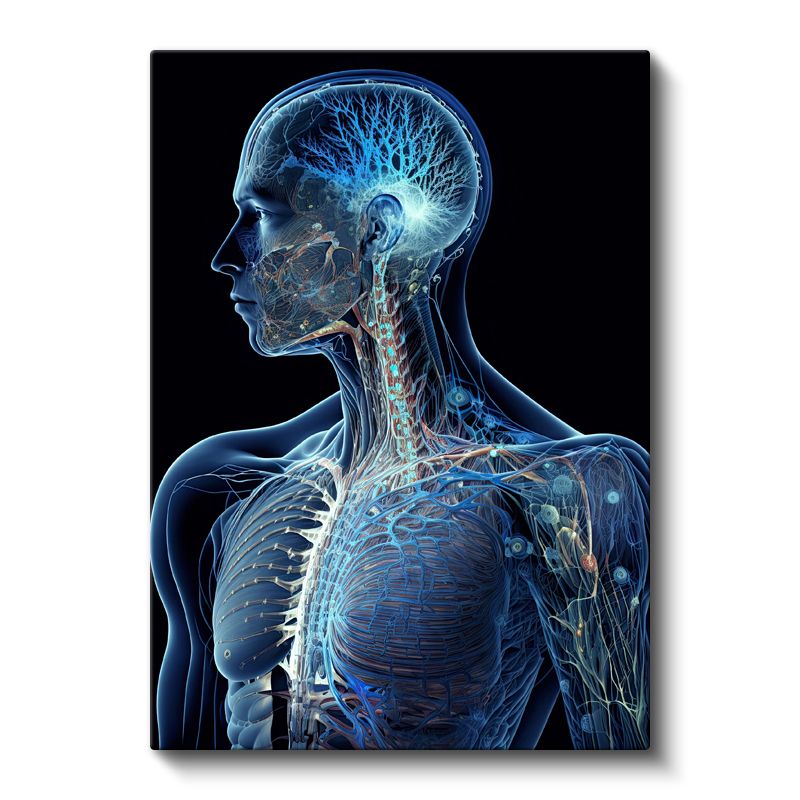 Nörolog - İnsan Sinir Sistemi ve Anatomi Kanvas Tablo