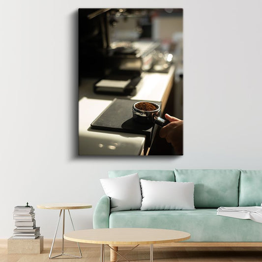 Barista - Profesyonel Kahve Hazırlama Sanatı Kanvas Tablo