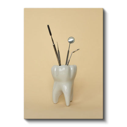 Diş Hekimi - Diş Tedavi Aletleri ve Ekipmanları Kanvas Tablo