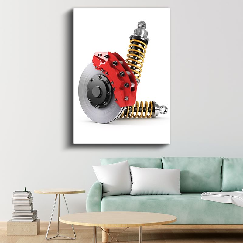 Otomotiv Tamircisi - Fren ve Süspansiyon Sistemi Kanvas Tablo