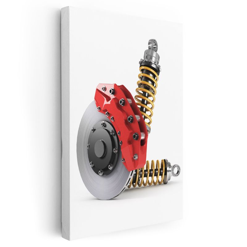 Otomotiv Tamircisi - Fren ve Süspansiyon Sistemi Kanvas Tablo