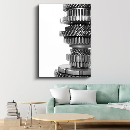 Makine Mühendisi - Şanzıman Dişlileri Kanvas Tablo