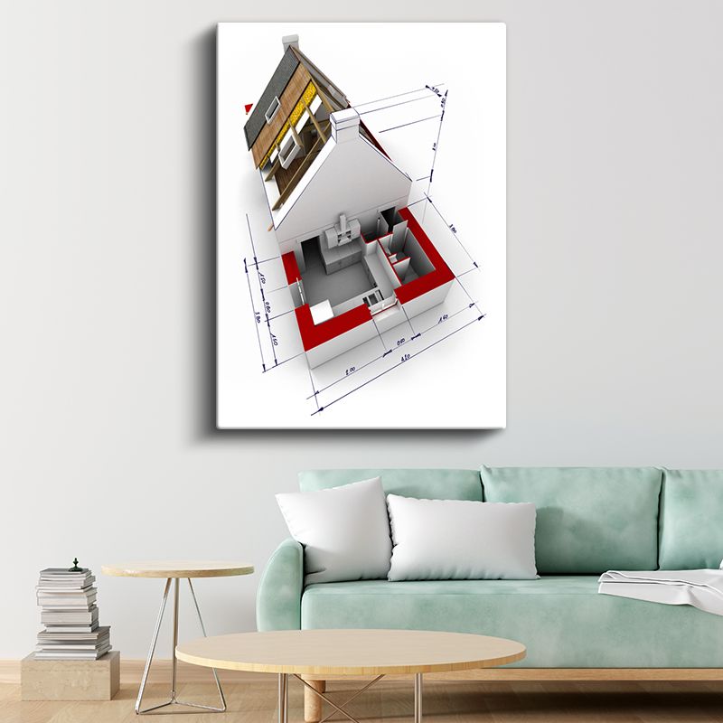 Mimar - 3D Ev Modelleme ve Görselleştirme Kanvas Tablo