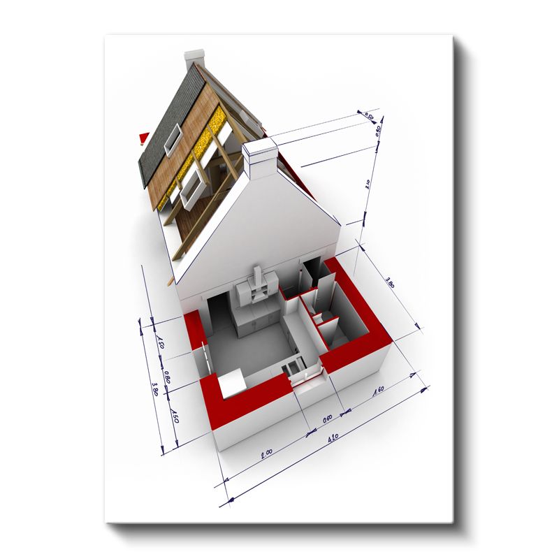 Mimar - 3D Ev Modelleme ve Görselleştirme Kanvas Tablo