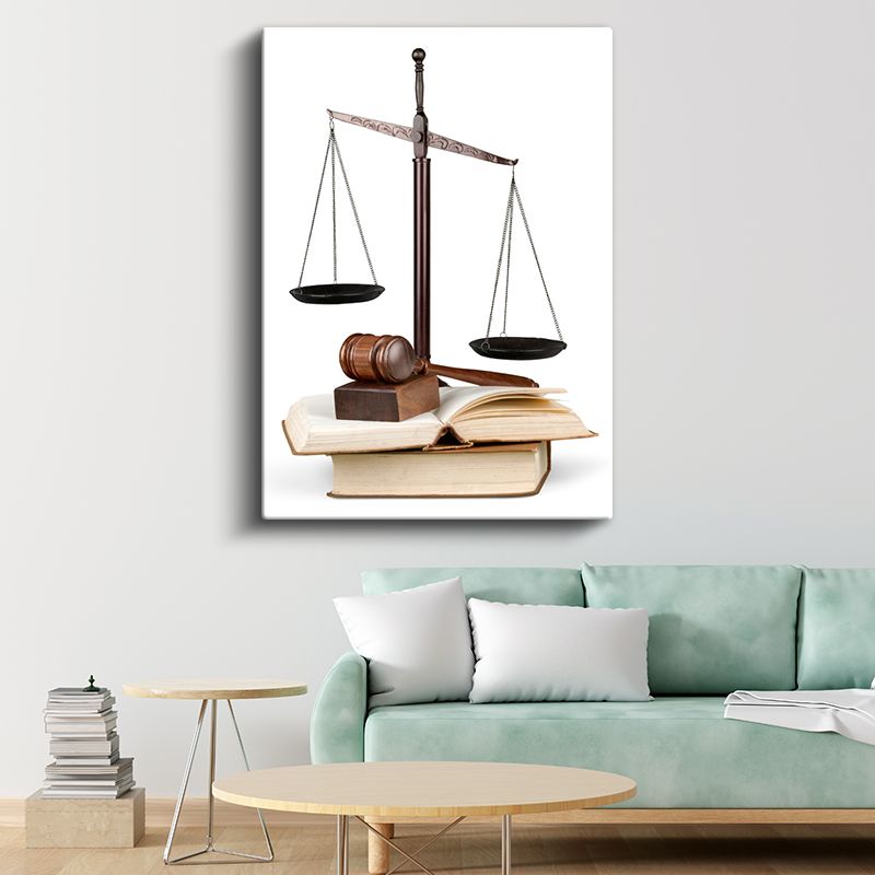Avukat - Adalet Terazisi ve Hukuk Kanvas Tablo