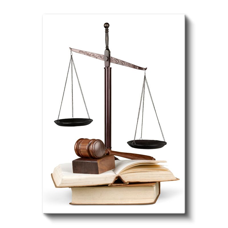 Avukat - Adalet Terazisi ve Hukuk Kanvas Tablo
