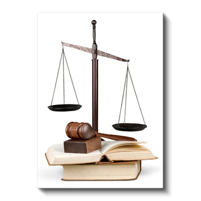 Avukat - Adalet Terazisi ve Hukuk Kanvas Tablo