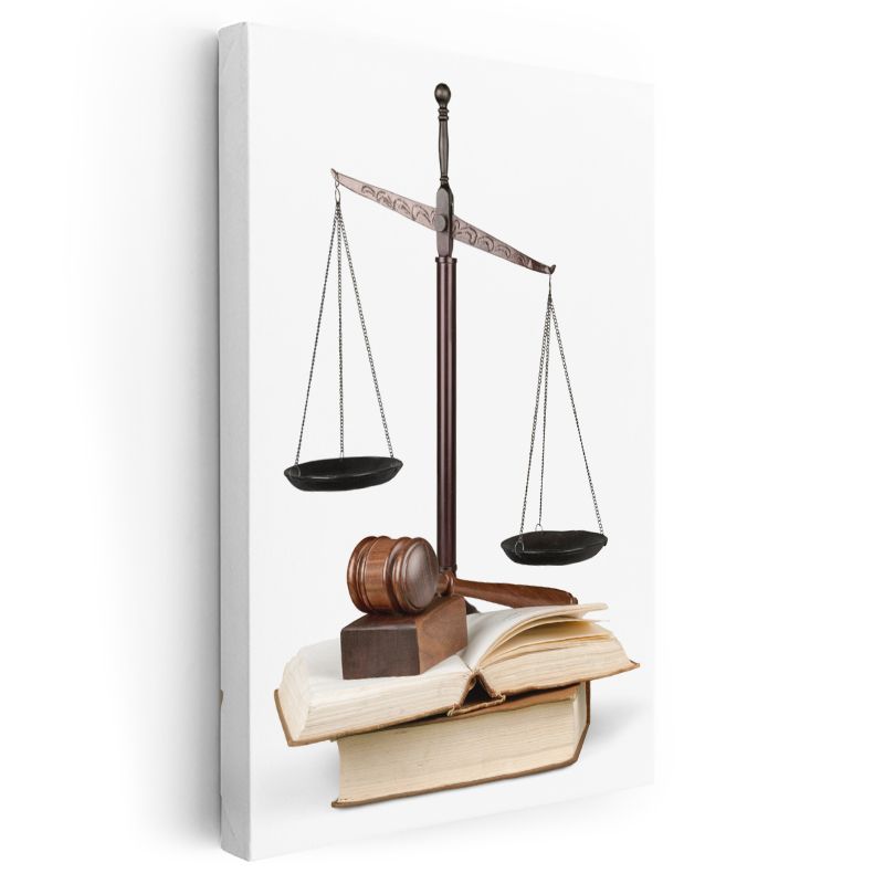 Avukat - Adalet Terazisi ve Hukuk Kanvas Tablo