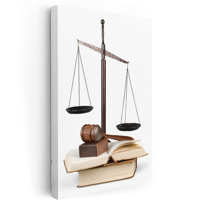 Avukat - Adalet Terazisi ve Hukuk Kanvas Tablo