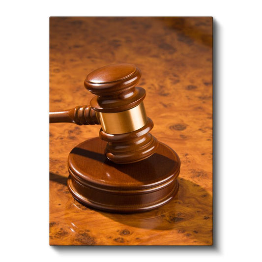 Hakim - Mahkeme Salonu Sembolü Kanvas Tablo