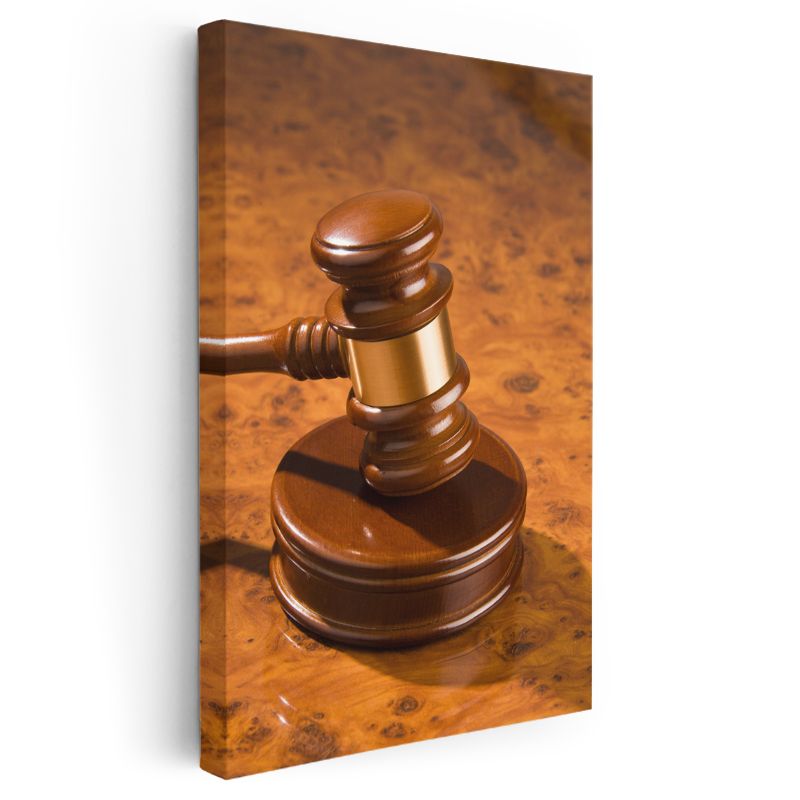 Hakim - Mahkeme Salonu Sembolü Kanvas Tablo
