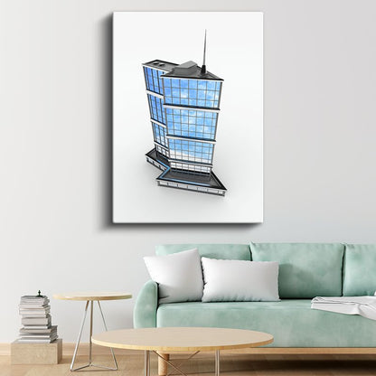 Mimar - Modern Gökdelen Tasarımı Kanvas Tablo