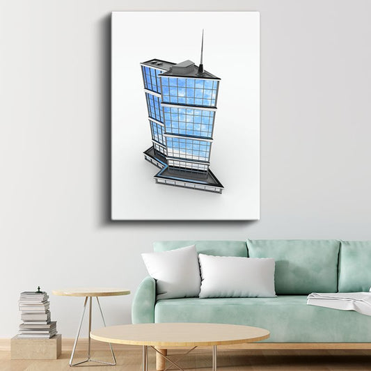 Mimar - Modern Gökdelen Tasarımı Kanvas Tablo