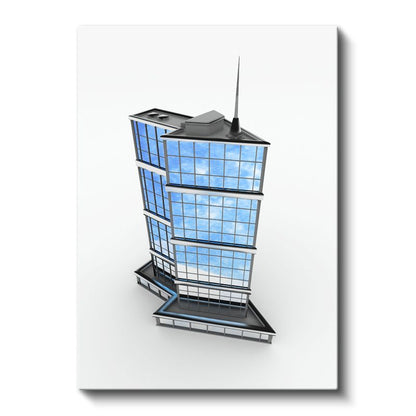 Mimar - Modern Gökdelen Tasarımı Kanvas Tablo