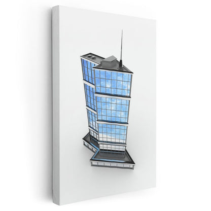 Mimar - Modern Gökdelen Tasarımı Kanvas Tablo