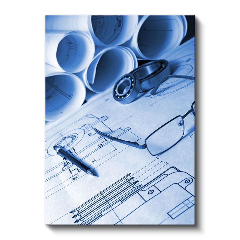 Makine Mühendisi - Teknik Çizim ve Tasarım Kanvas Tablo