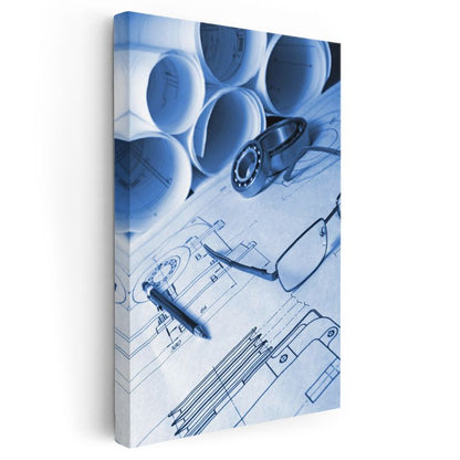 Makine Mühendisi - Teknik Çizim ve Tasarım Kanvas Tablo