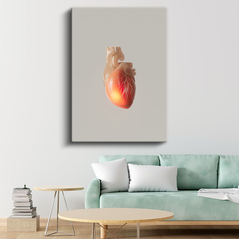 Kardiyolog - Kalp Anatomisi Kanvas Tablo