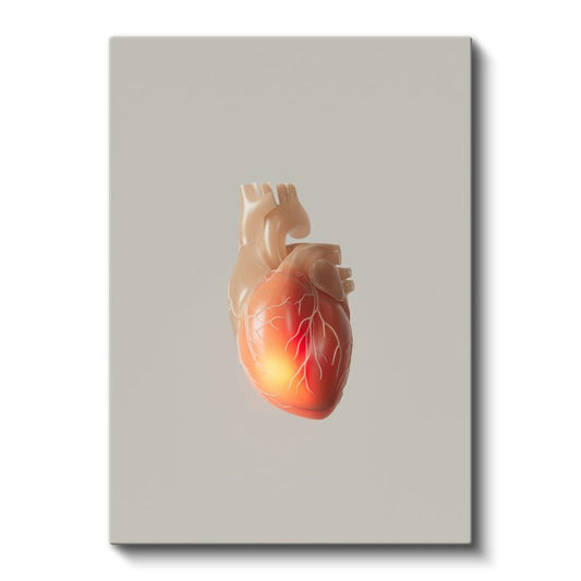 Kardiyolog - Kalp Anatomisi Kanvas Tablo