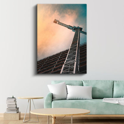 İnşaat Mühendisi - Modern Yapı İskeleti Kanvas Tablo
