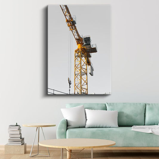 Vinç Operatörü - Sarı Kule Vinç Kanvas Tablo