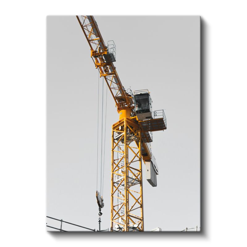Vinç Operatörü - Sarı Kule Vinç Kanvas Tablo