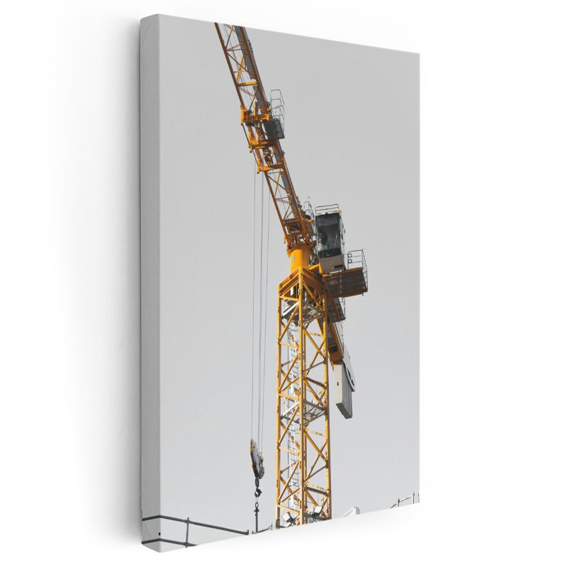 Vinç Operatörü - Sarı Kule Vinç Kanvas Tablo
