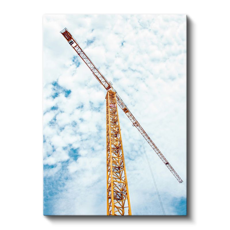 İnşaat Mühendisi - Yüksek Vinç Operasyonu Kanvas Tablo