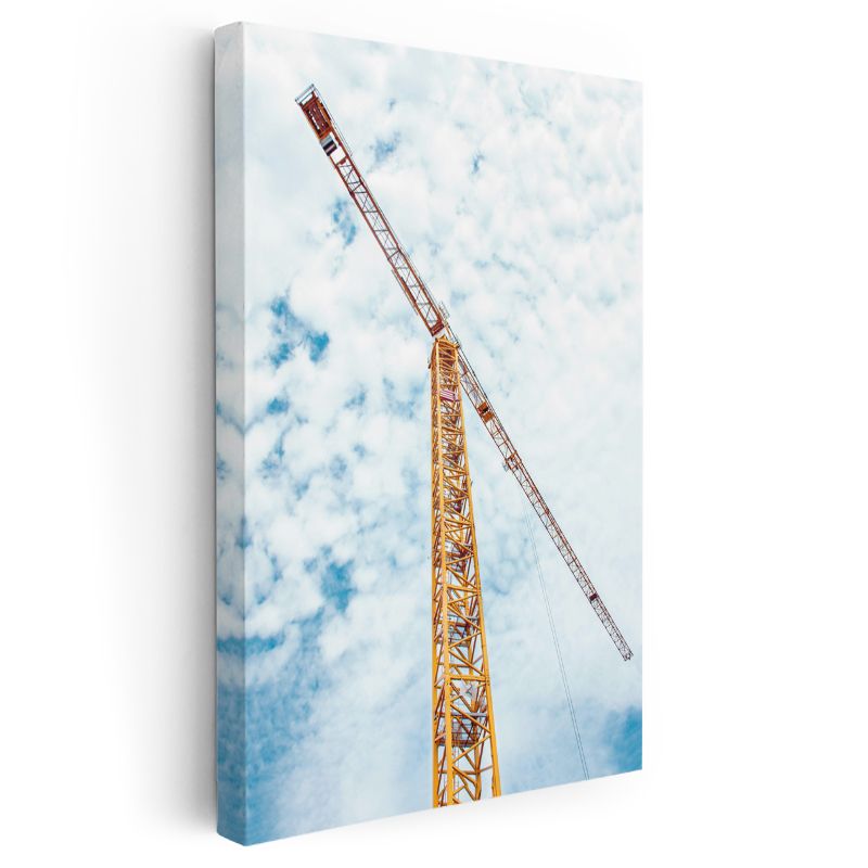 İnşaat Mühendisi - Yüksek Vinç Operasyonu Kanvas Tablo