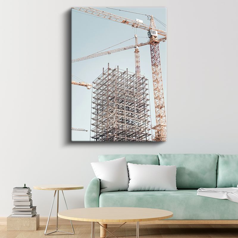 İnşaat Mühendisi - Çelik Konstrüksiyon Yapı Kanvas Tablo