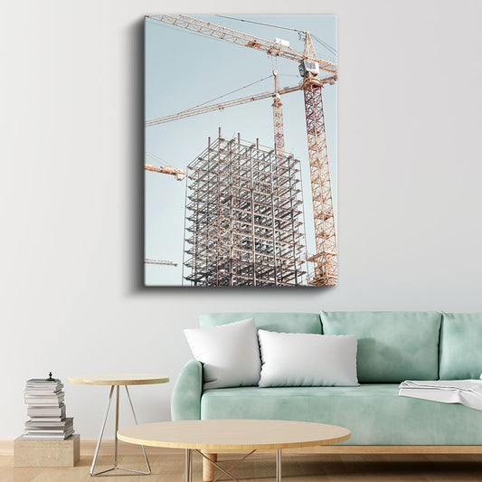 İnşaat Mühendisi - Çelik Konstrüksiyon Yapı Kanvas Tablo