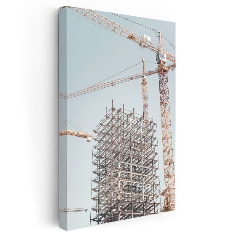 İnşaat Mühendisi - Çelik Konstrüksiyon Yapı Kanvas Tablo