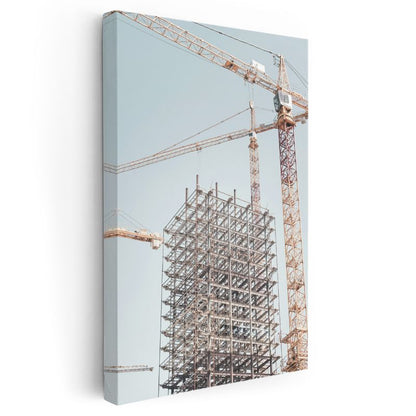 İnşaat Mühendisi - Çelik Konstrüksiyon Yapı Kanvas Tablo