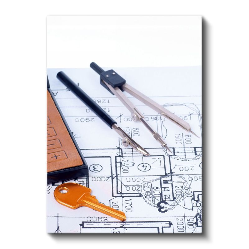 Mimar - Teknik Çizim ve Planlama Kanvas Tablo