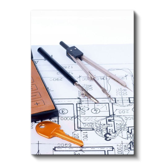 Mimar - Teknik Çizim ve Planlama Kanvas Tablo