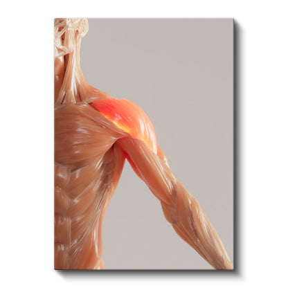 Fizyoterapist - Kas Anatomisi ve Tedavi Kanvas Tablo