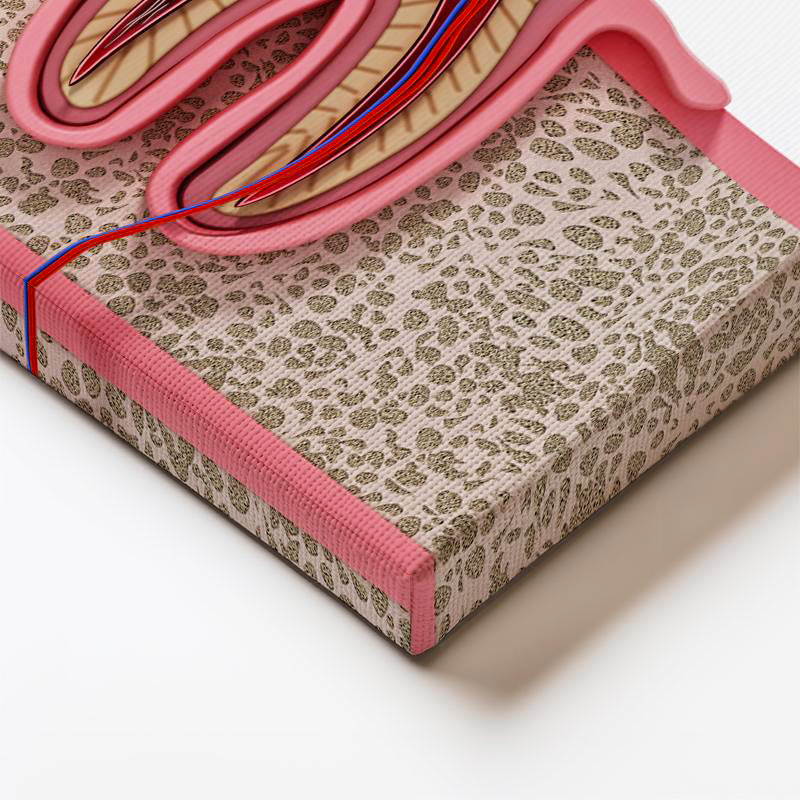 Dikey Kanvas Tablo Diş Kökü Kanal Tedavisi Kesiti Diş Hekimi Tablosu Ev Ofis Duvar Dekoru