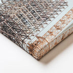 Dikey Kanvas Tablo Çelik Yapı İskeleti Ve Vinçler İnşaat Mühendisi Tablosu Ev Ofis Duvar Dekoru