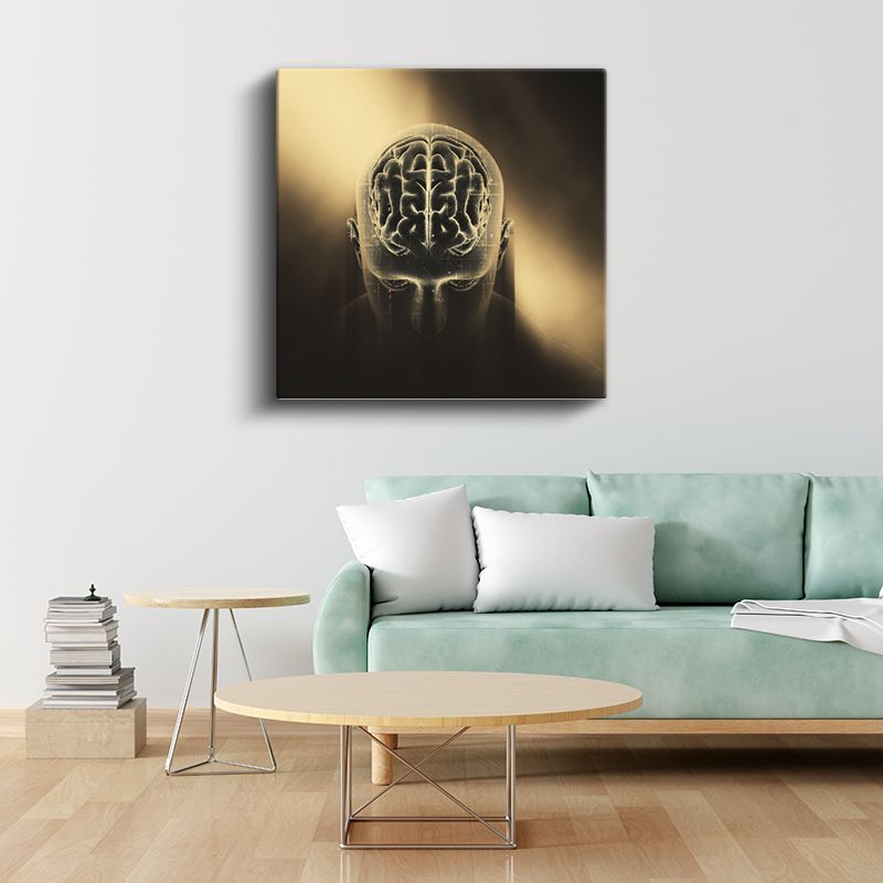 Nörolog - Beyin Haritalama Teknolojisi Kanvas Tablo