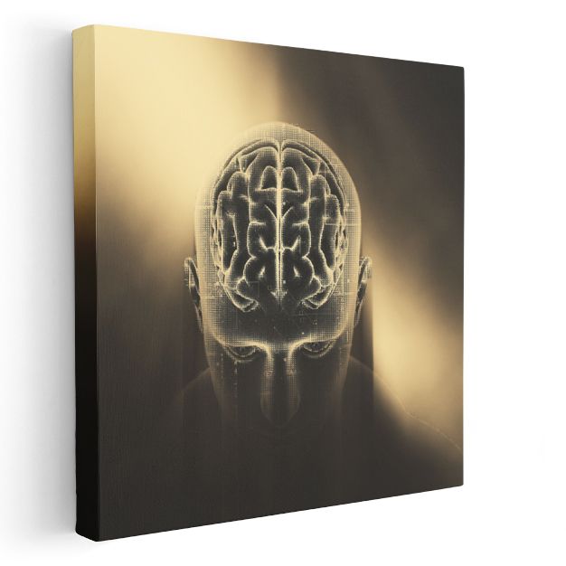 Nörolog - Beyin Haritalama Teknolojisi Kanvas Tablo