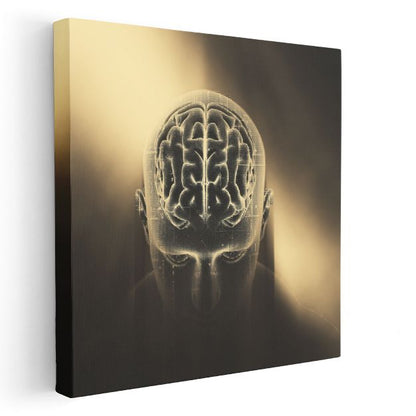 Nörolog - Beyin Haritalama Teknolojisi Kanvas Tablo