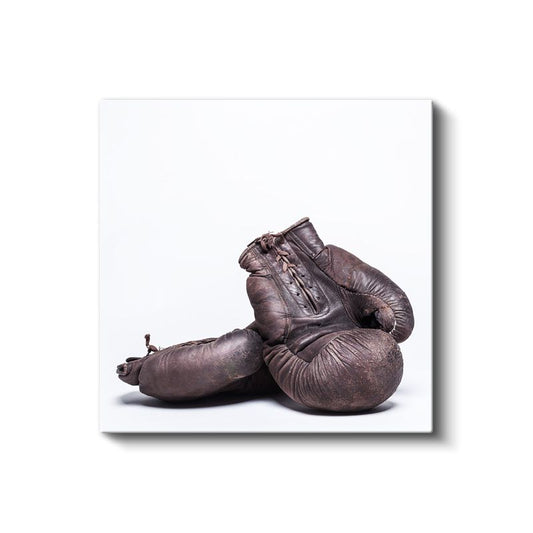 Boksör - Klasik Deri Eldivenler Kanvas Tablo